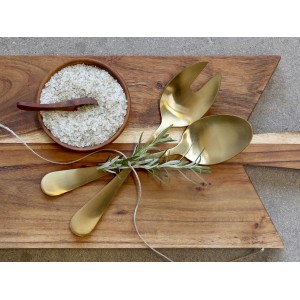 Salatbestik sæt a 2 Nordique guld