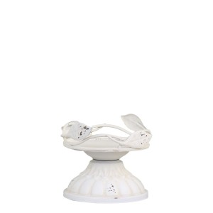 Lysestage til bloklys med decor H8cm