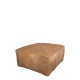 Loungepuf i læder 75x75cm Loungepuf i læder 75x75cm