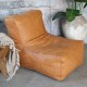Loungestol i læder L103cm Loungestol i læder L103cm
