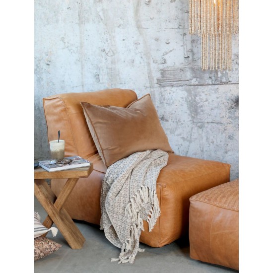 Loungestol i læder L103cm Loungestol i læder L103cm