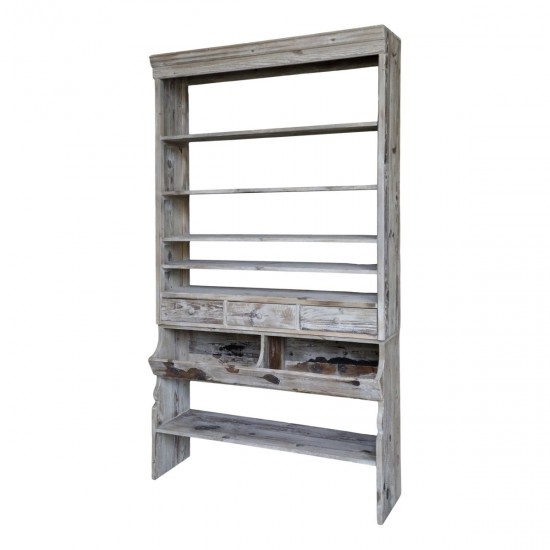 Reol med hylder og skuffer H222cm Reol med hylder og skuffer H222cm