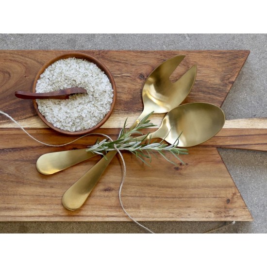 Salatbestik sæt a 2 Nordique guld