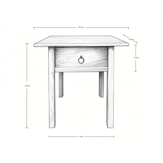Sidebord med skuffe H64cm Sidebord med skuffe H64cm