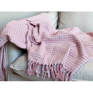 Plaid Aix Raspberry 130x150cm Genbrug