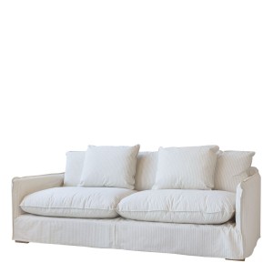 Malo Sofa i hør med 5 puder B220cm