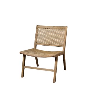 Sæt Loungestole med fletsæde og ryg