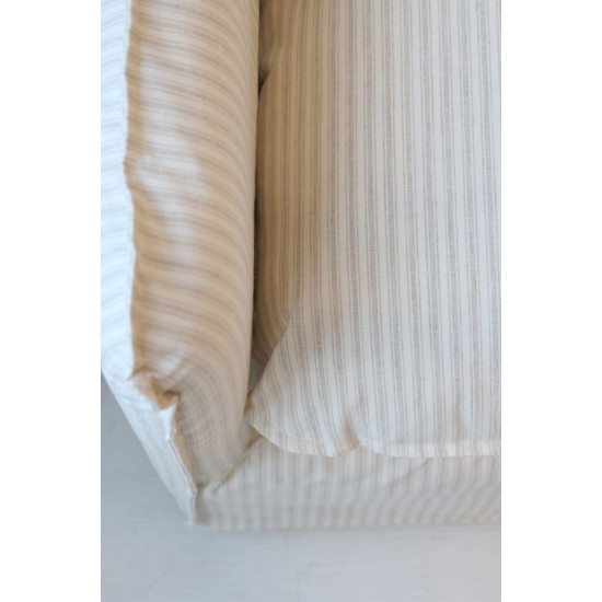 Malo Sofa i hør med 5 puder B220cm