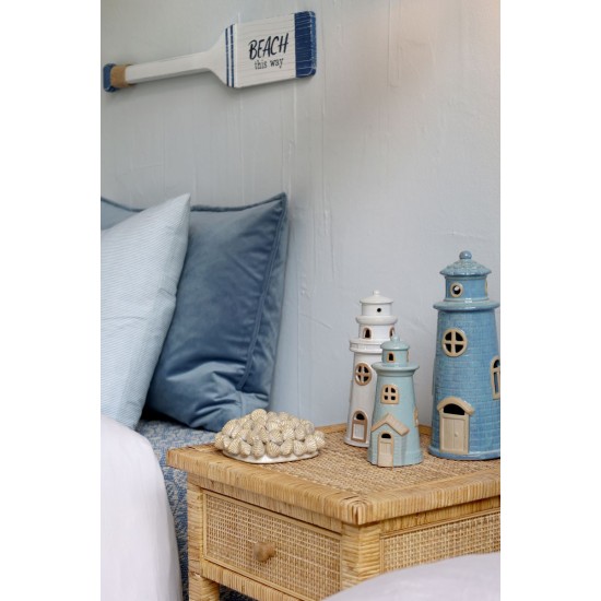 Sæt natborde i flet med 2 skuffer