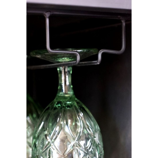 Vitrineskab med skuffer og til flasker  H170cm