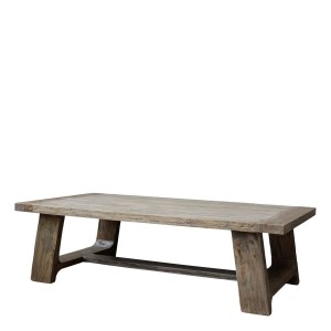 Sofabord i genbrugstræ 68x130cm