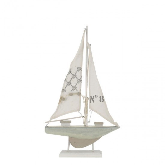 Sejlbåd på fod H42cm Nautico