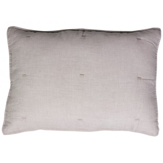 Stor Vamset Pude Soft Grey 50 x 70 cm med fyld Stor Vamset Pude Soft Grey 50 x 70 cm med fyld