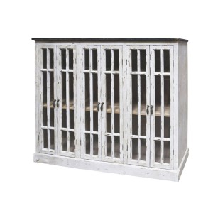 Vitrine skab med 6 låger 123 cm - Gratis Levering  Vitrine skab med 6 låger 123 cm - Gratis Levering