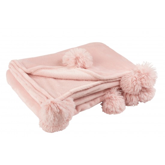 Plaid Pompom pale pink Plaid Pompom pale pink