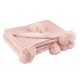 Plaid Pompom pale pink Plaid Pompom pale pink