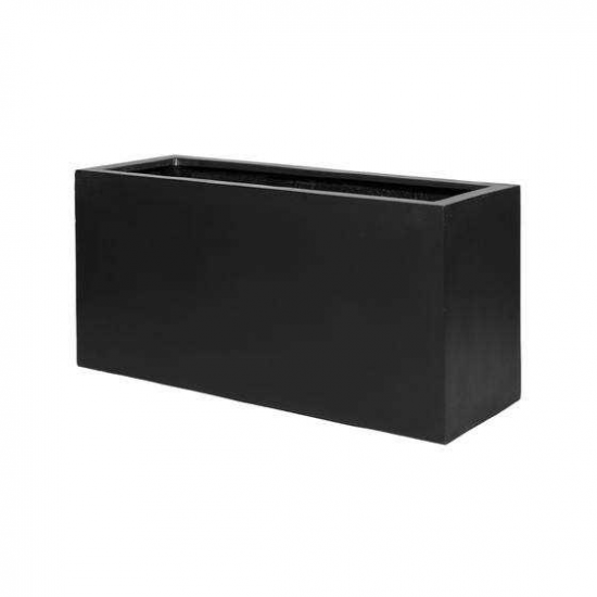 Balcony fiberstone blomsterkrukke altan H20cm B80cm sort Balcony fiberstone blomsterkrukke altan H20cm B80cm sort