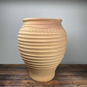 Korfu Terracotta krukke med mønster H50cm Korfu Terracotta krukke med mønster H50cm