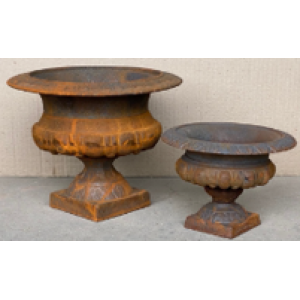 Blomsterkrukke i støbejern H21cm