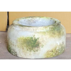 Antelao Fiberbeton blomsterkrukke Hvid-Grøn H13cm Antelao Fiberbeton blomsterkrukke Hvid-Grøn H13cm