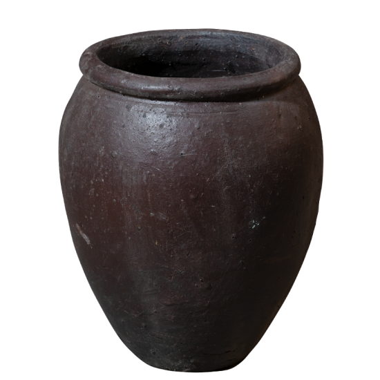 Cavallo Black Clay Vase H45cm Cavallo Black Clay Vase H45cm