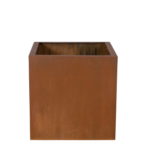 Arion Cubis Kvadrat blomsterkrukke metal Rust H60cm Arion Cubis Kvadrat blomsterkrukke metal Rust H60cm