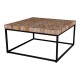 Knoxville Sofabord - Sofabord i træ med metalstel 80x80 cm Knoxville Sofabord - Sofabord i træ med metalstel 80x80 cm