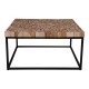 Knoxville Sofabord - Sofabord i træ med metalstel 80x80 cm Knoxville Sofabord - Sofabord i træ med metalstel 80x80 cm