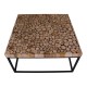 Knoxville Sofabord - Sofabord i træ med metalstel 80x80 cm Knoxville Sofabord - Sofabord i træ med metalstel 80x80 cm