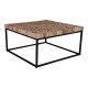 Knoxville Sofabord - Sofabord i træ med metalstel 80x80 cm Knoxville Sofabord - Sofabord i træ med metalstel 80x80 cm