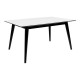 Copenhagen Spisebord - Spisebord i hvid med sorte ben 150/230x95 cm Copenhagen Spisebord - Spisebord i hvid med sorte ben 150/230x95 cm