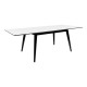 Copenhagen Spisebord - Spisebord i hvid med sorte ben 150/230x95 cm Copenhagen Spisebord - Spisebord i hvid med sorte ben 150/230x95 cm