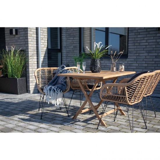 Teak spisebord til haven Teak spisebord til haven