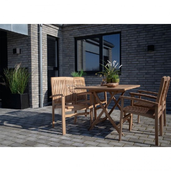 Teak spisebord til haven Teak spisebord til haven