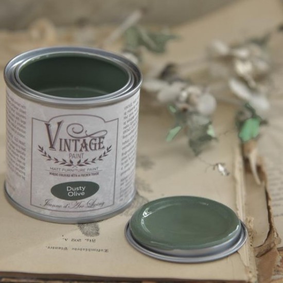 Dusty Olive 100ml Mørk Grøn Kalkmaling