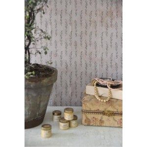 Vintage Tapet - Bladranke Grøn 10m