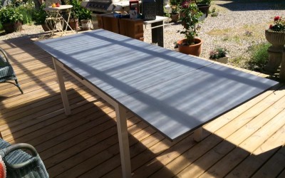 Lækkert Langbord med French Grey & hvid voks Lækkert Langbord med French Grey & hvid voks