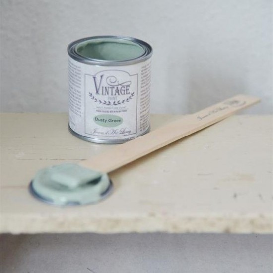 Dusty Green 100ml Lysegrøn Kalkmaling Dusty Green 100ml Lysegrøn Kalkmaling
