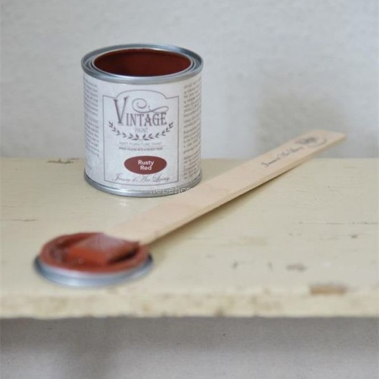 Rusty Red 100ml Rød Kalkmaling Rusty Red 100ml Rød Kalkmaling