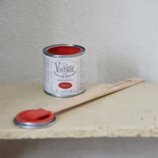 Warm Red 100ml Rød Kalkmaling Warm Red 100ml Rød Kalkmaling
