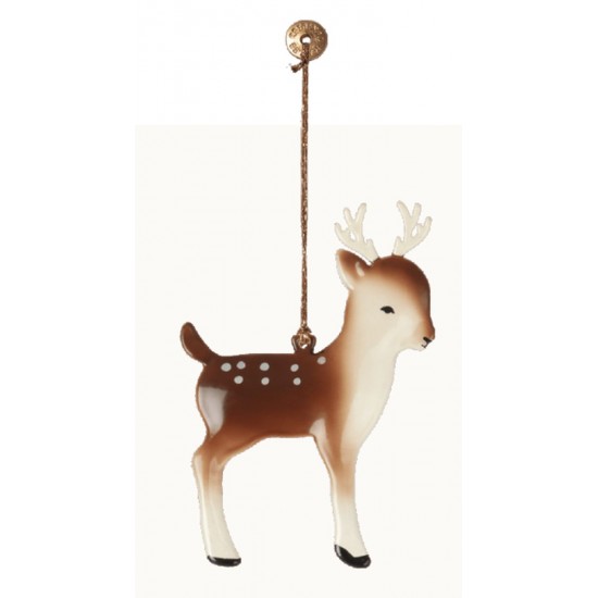 Bambi lysebrun Metal ornament fra Maileg Bambi lysebrun Metal ornament fra Maileg