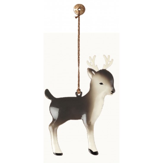 Bambi mørkebrun Metal ornament fra Maileg Bambi mørkebrun Metal ornament fra Maileg