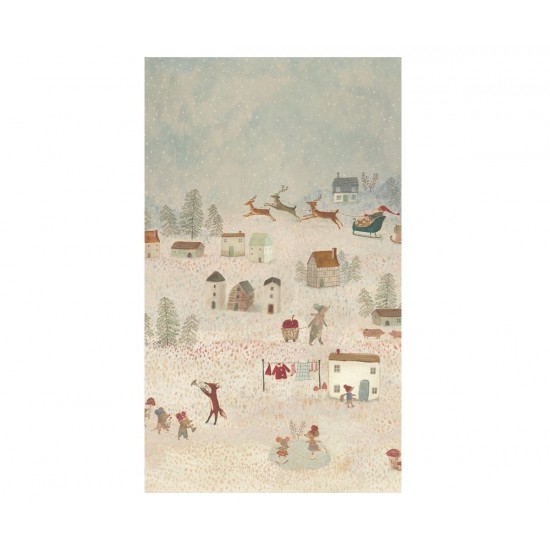 Gavepapir 10 m - Santa is coming Maileg Gavepapir 10 m - Santa is coming Maileg