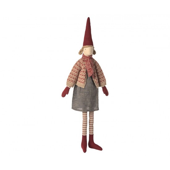 Nisse Pige - Nederdel og cardigan - str. 4 - 60 cm Nisse Pige - Nederdel og cardigan - str. 4 - 60 cm