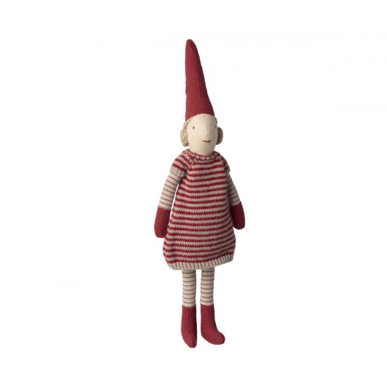 Nisse Pige - Strikket kjole - str. 1 - 26cm Nisse Pige - Strikket kjole - str. 1 - 26cm