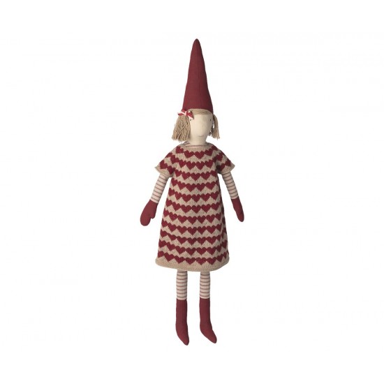 Nisse Pige - Strikket kjole - str. 5 - 84cm Nisse Pige - Strikket kjole - str. 5 - 84cm