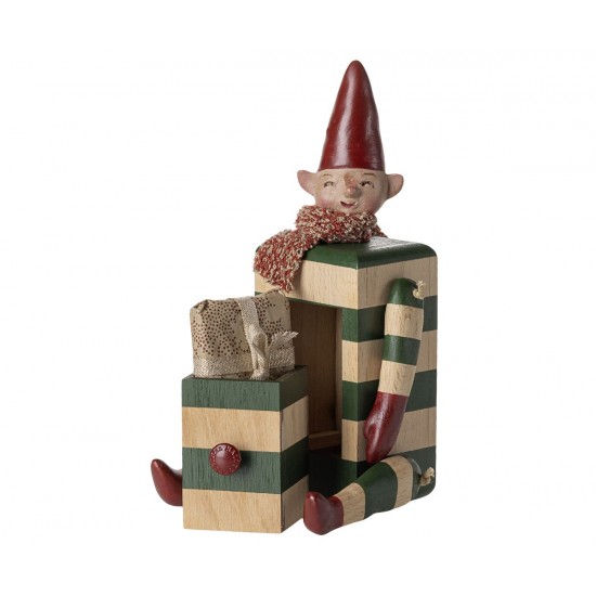Nisse med skuffe, Grøn Nisse med skuffe, Grøn