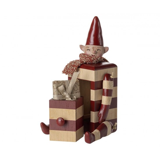Nisse med skuffe, Rød Nisse med skuffe, Rød