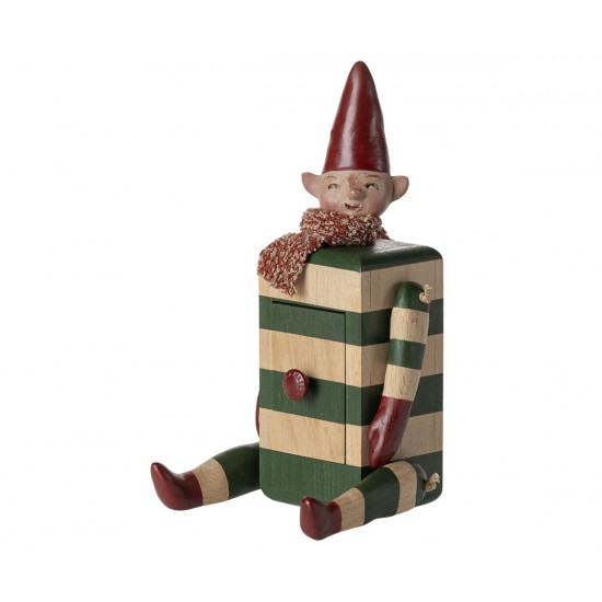 Nisse med skuffe Grøn Maileg