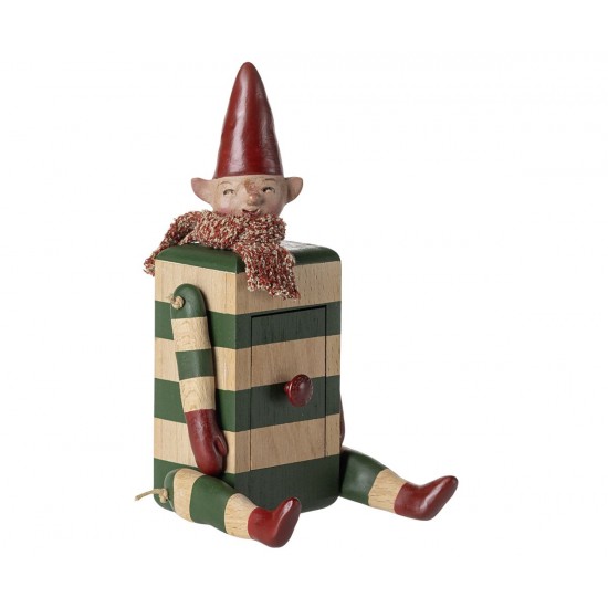 Nisse med skuffe Grøn Maileg